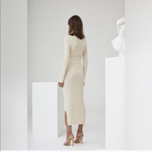 celena draped midi dress